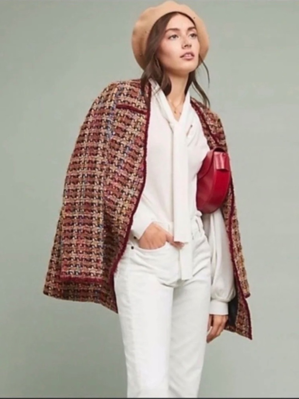 ANTHROPOLOGIE ETT:TWA • Harlequin Tweed Blazer Coat